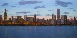 Chicago Skyline - Evening Approaches